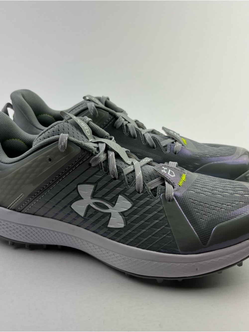 Under Armour UA Yard Turf Mens Size 8.5 Baseball Shoes Grey 3025593-102 - Picture 4 of 12